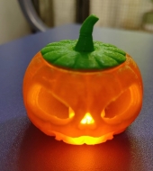 万圣节时打印的南瓜3D打印作品