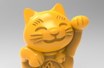 招财猫3D打印模型（STL格式）免费下载